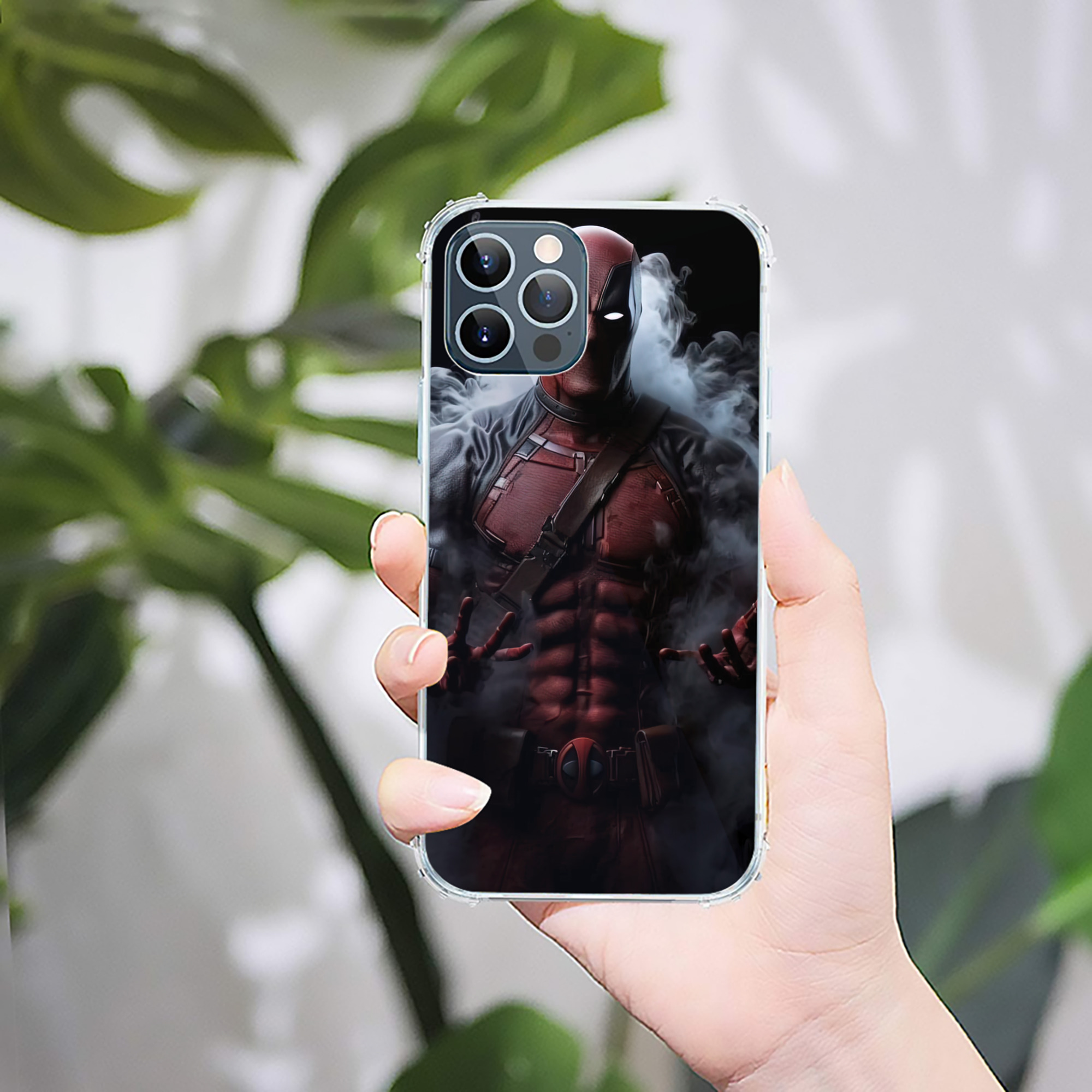 （画像用） Deadpool デッドプール 【iPhone 12シリーズ対応】透明スマホケース（クリアソフトケース）